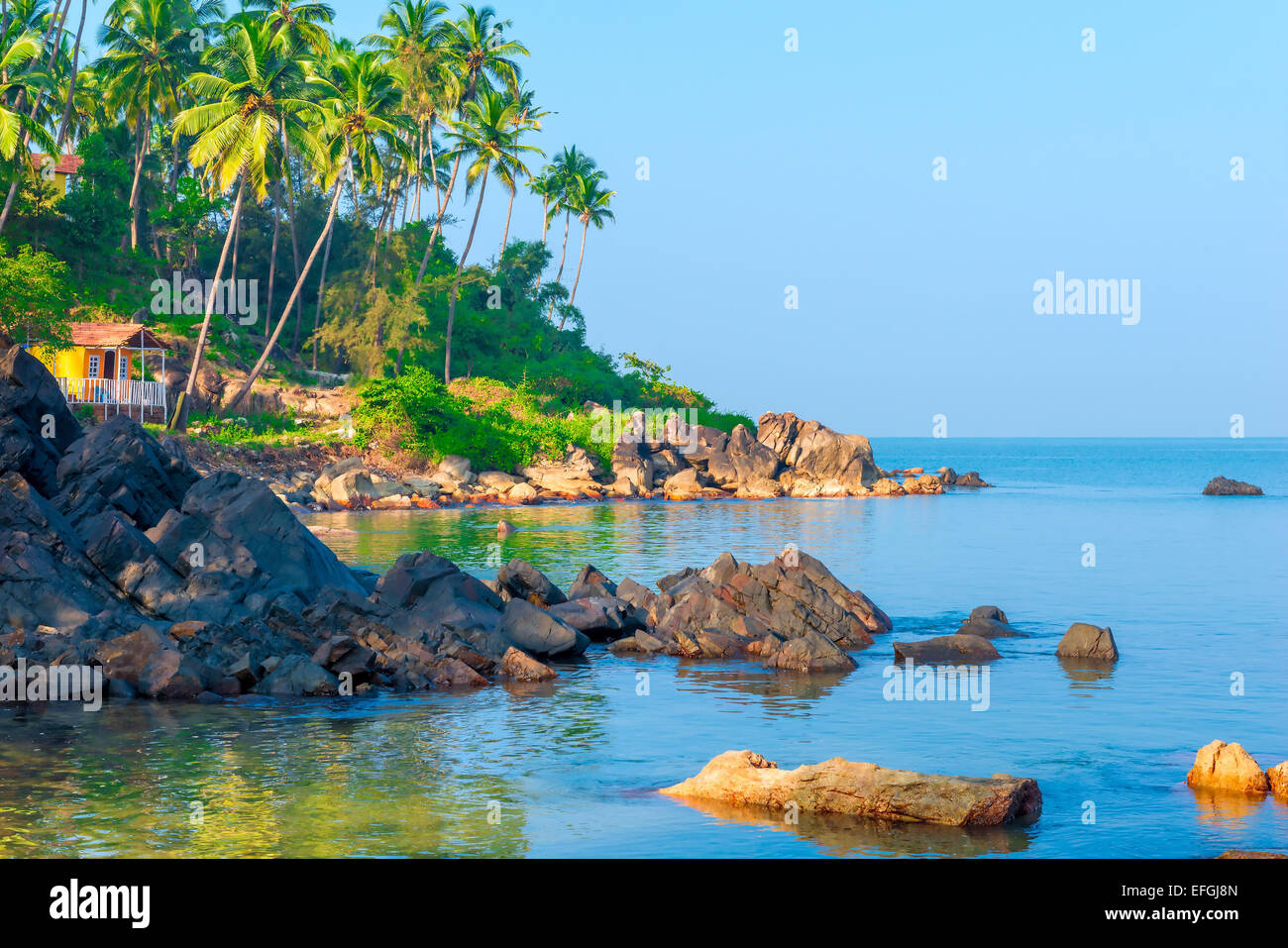 Goa View Goa beach resort view hi-res stock photography and images - Alamy