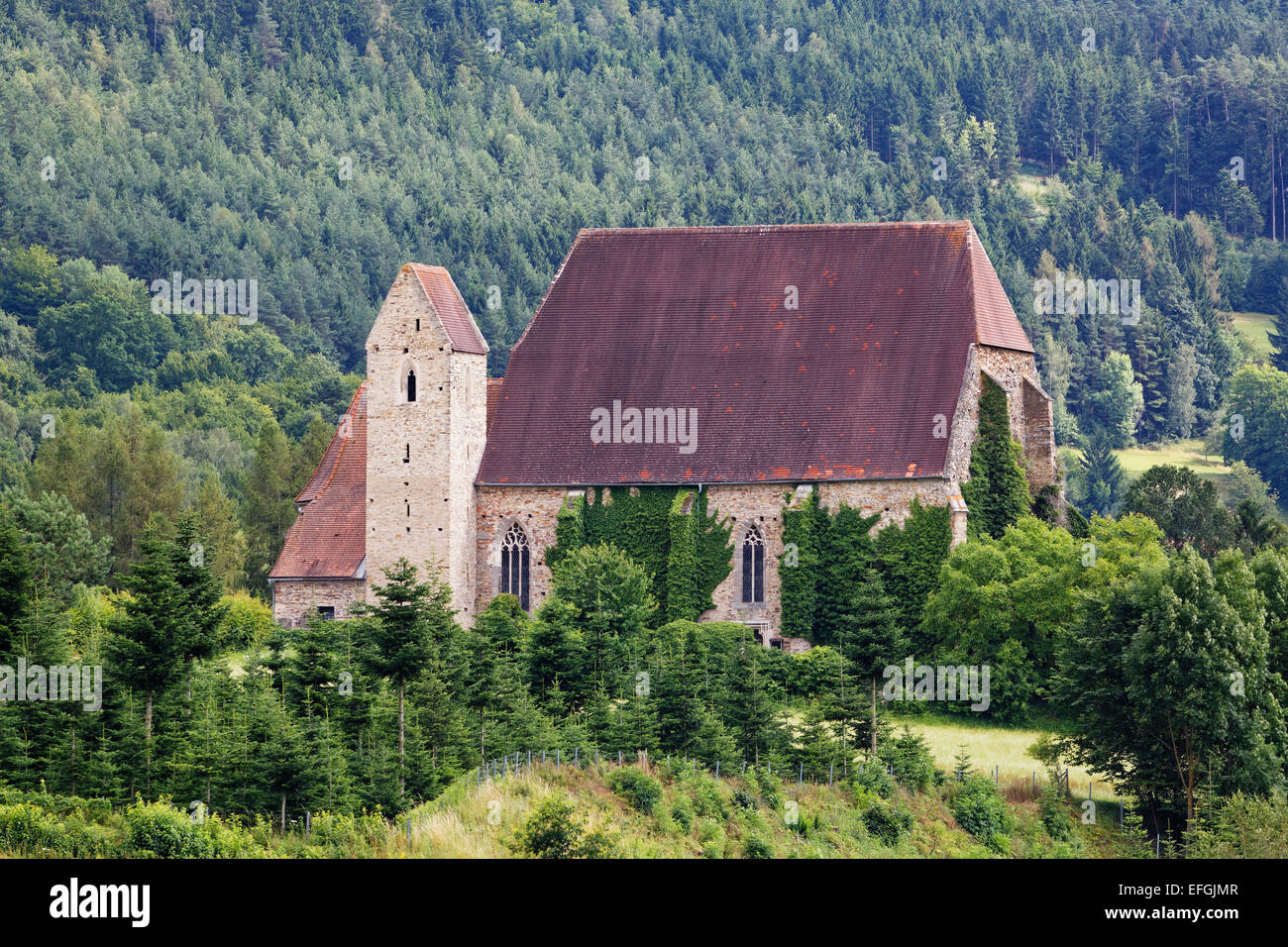 Church of St. Anna im Felde, Saint Anne in the Field, Pöggstall, Waldviertel, Lower Austria, Austria Stock Photo