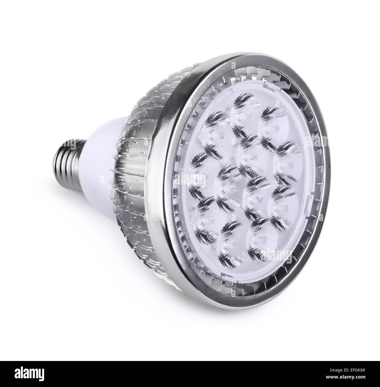 Energy saving  LED light bulb isolated on white Stock Photo