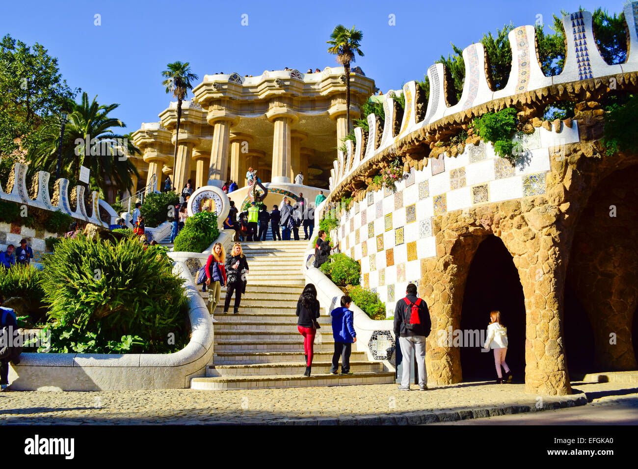 Stairs Antoni Gaudi High Resolution Stock Photography and Images - Alamy