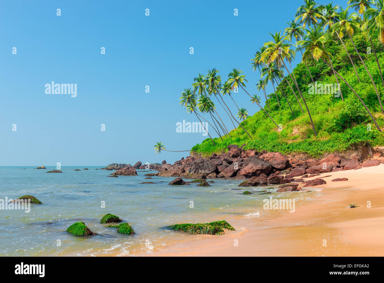 beautiful landscape in an exotic location shot day Stock Photo