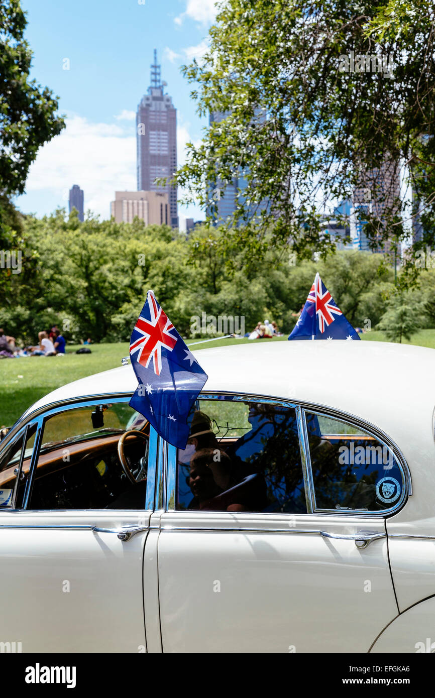Classic cars on display, RACV Australia Day picnic and Federation ...