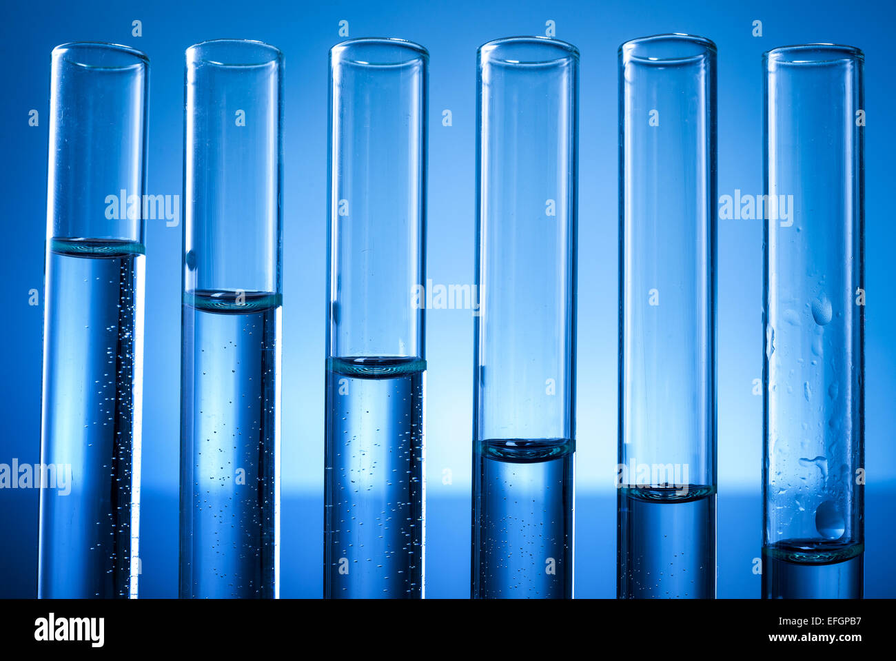 Laboratory equipment, test tubes line full of liquid Stock Photo Alamy