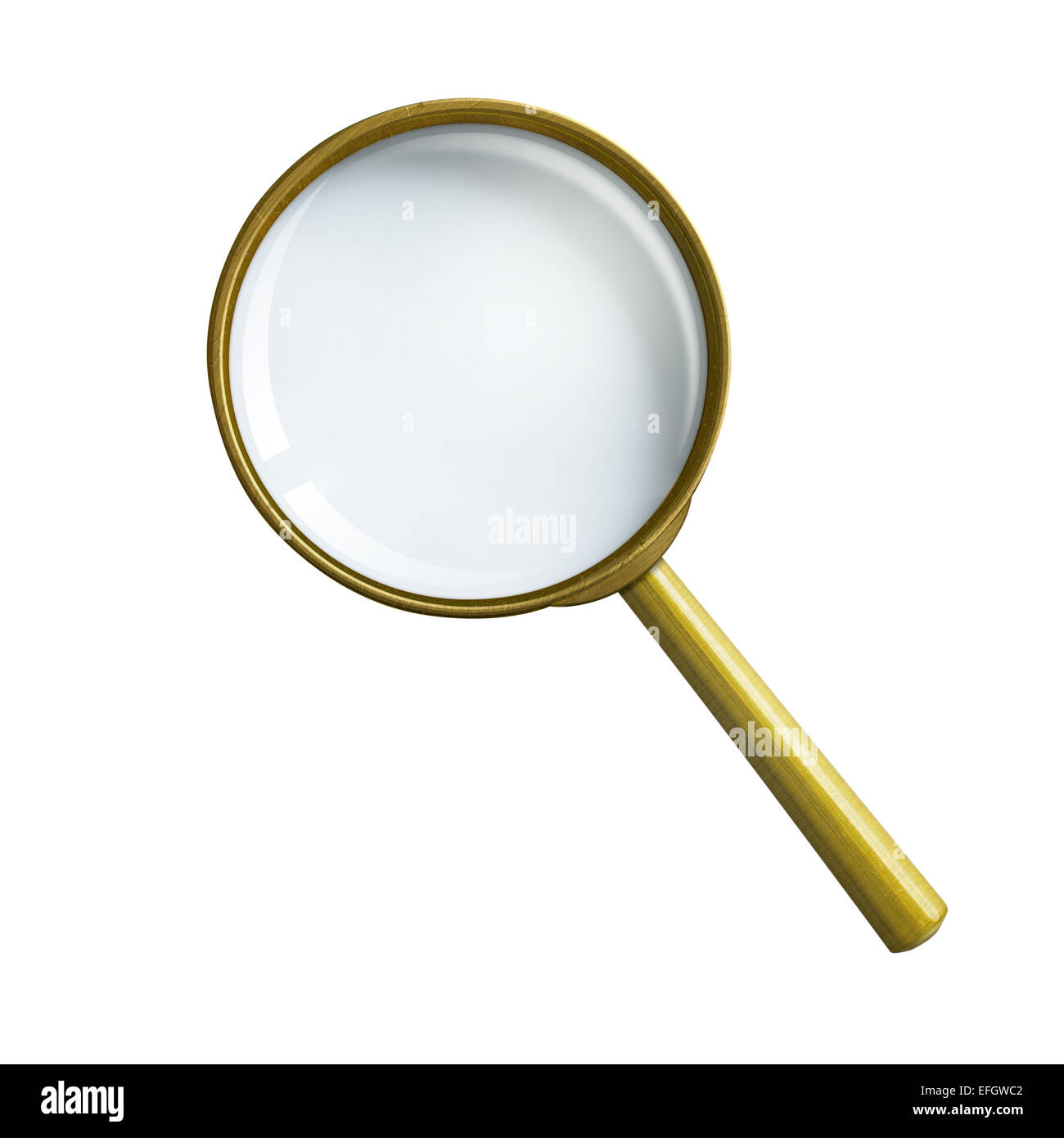 magnifying glass or loupe isolated with clipping path included Stock Photo