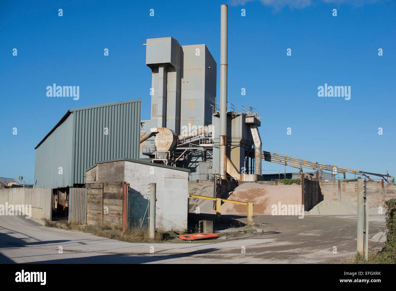 External view of Brett Aggregates plant at Whitstable, Kent, England Stock Photo