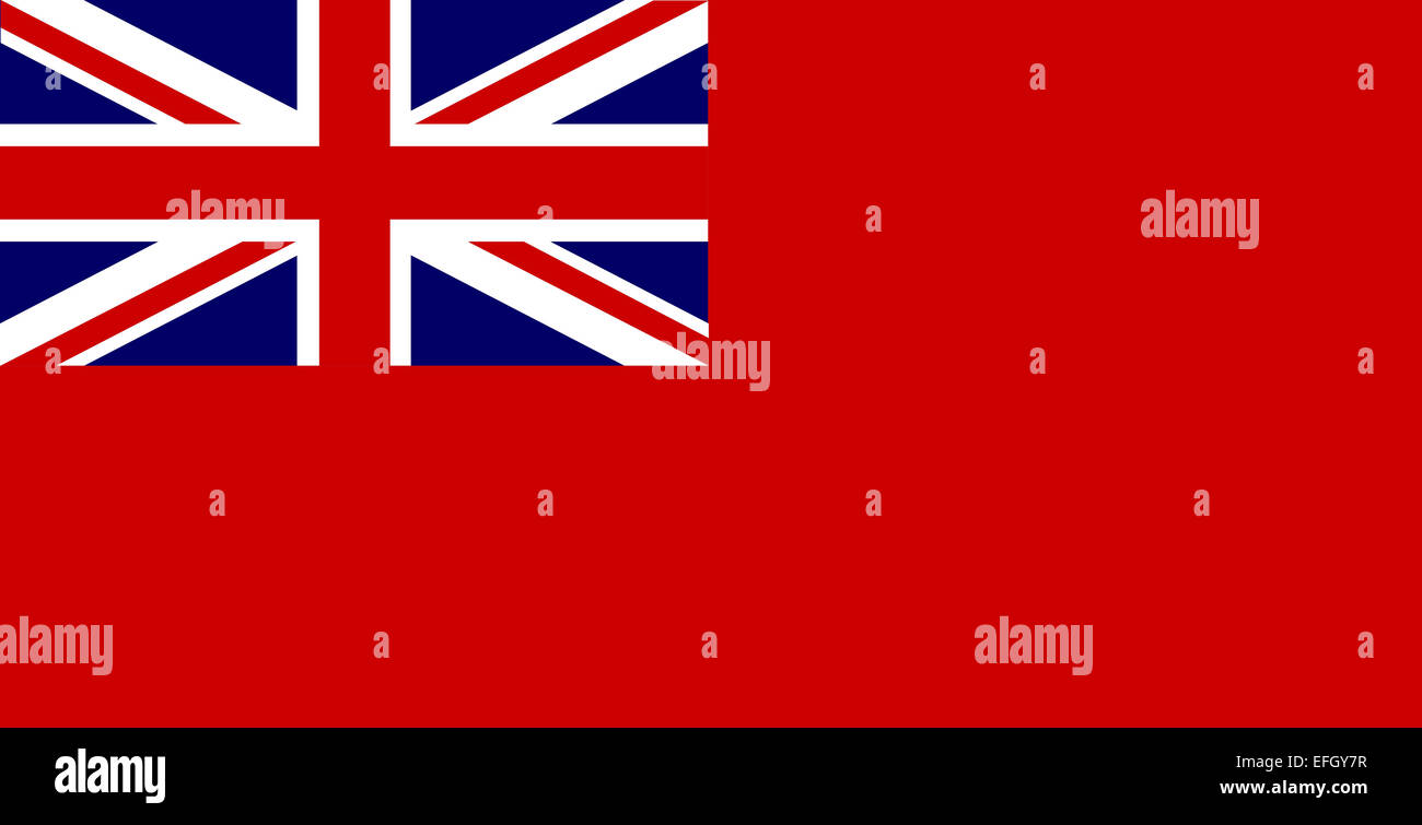 The Union Jack naval flag known as the red duster Stock Photo 78433931