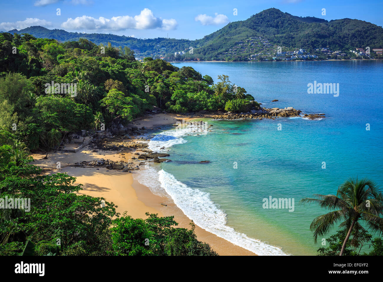 Gorgeous Laem Sing Beach At Morning Taken From High Point Phuket