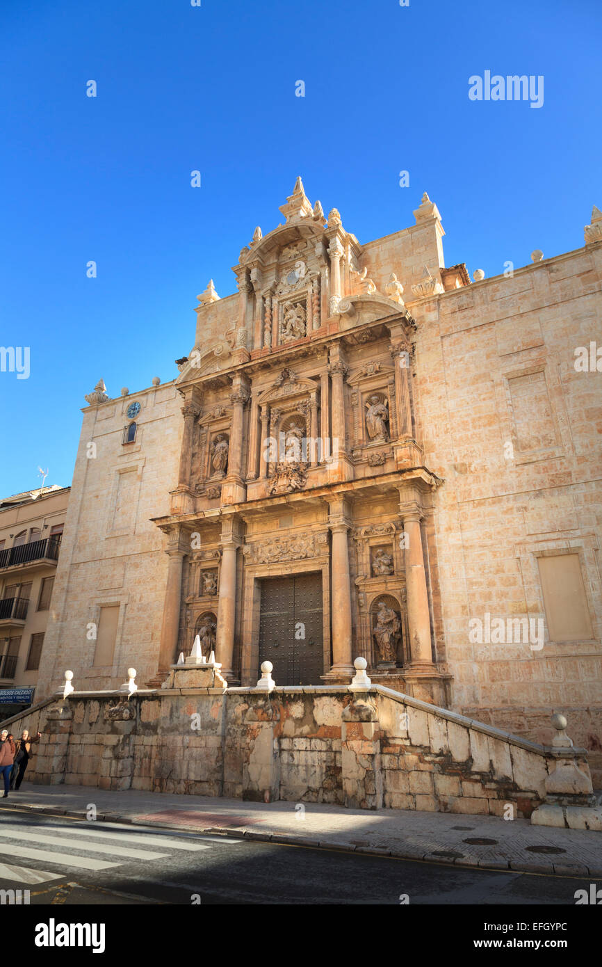 Exterior of the Church of Nuestra Senora de la Asuncion in Liria Spain Stock Photo