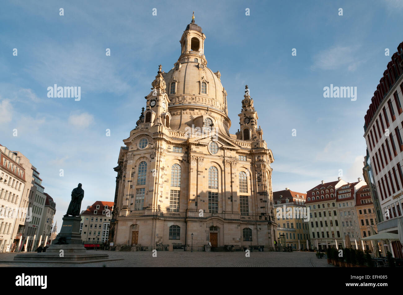Frauenkirche, Church of Our Lady, Neumarkt square, Dresden Stock Photo
