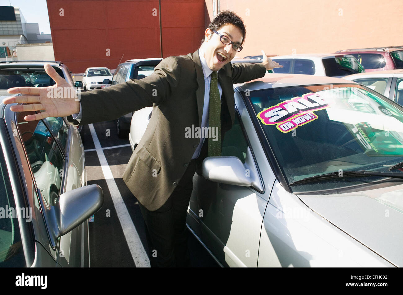 Used car salesman hires stock photography and images Alamy