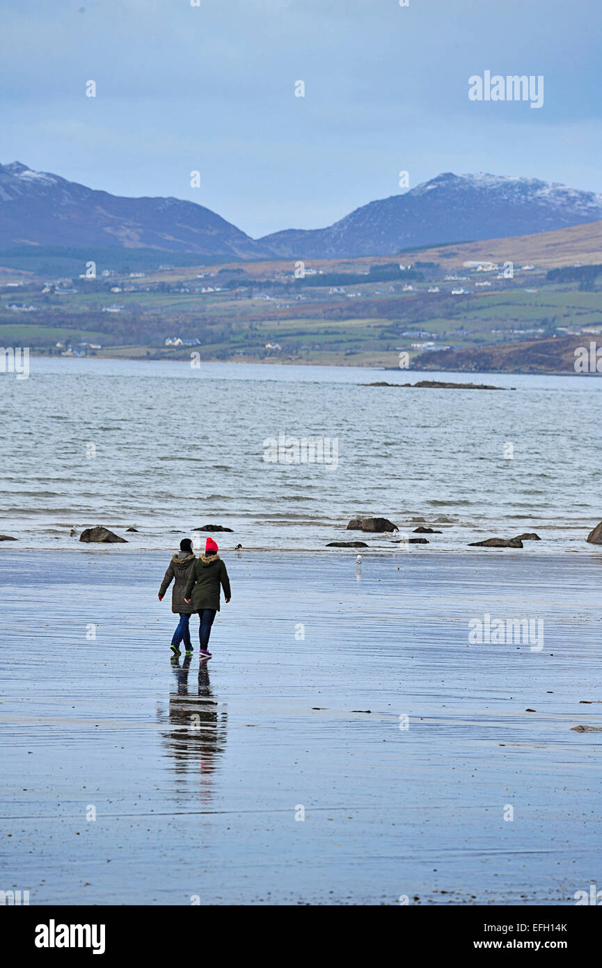 County Donegal, Ireland. 4th February, 2015. Ireland Weather People
