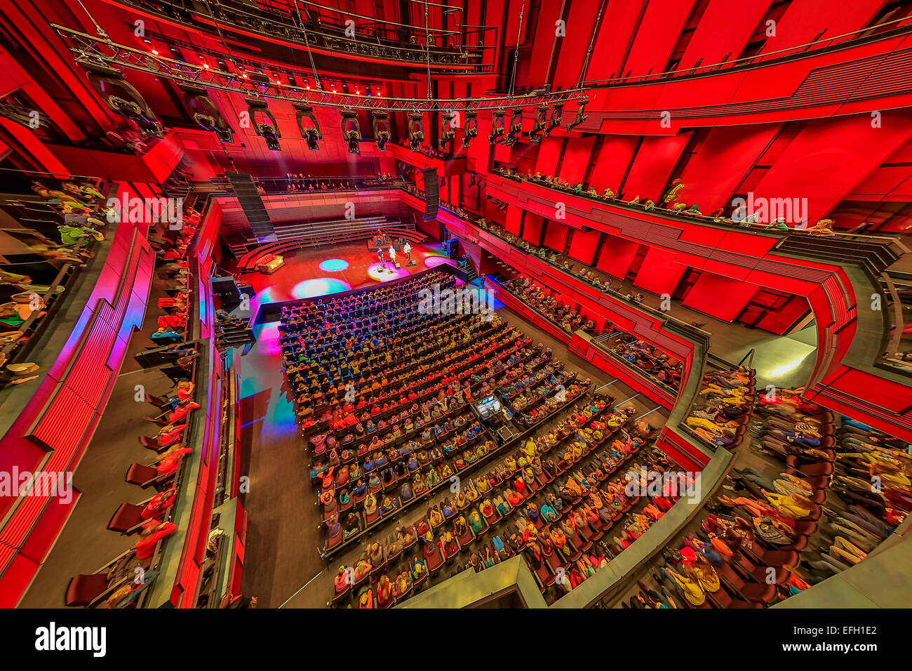 Interior of Theatre at Harpa, Annual Children's Festival, Reykjavik, Iceland Stock Photo
