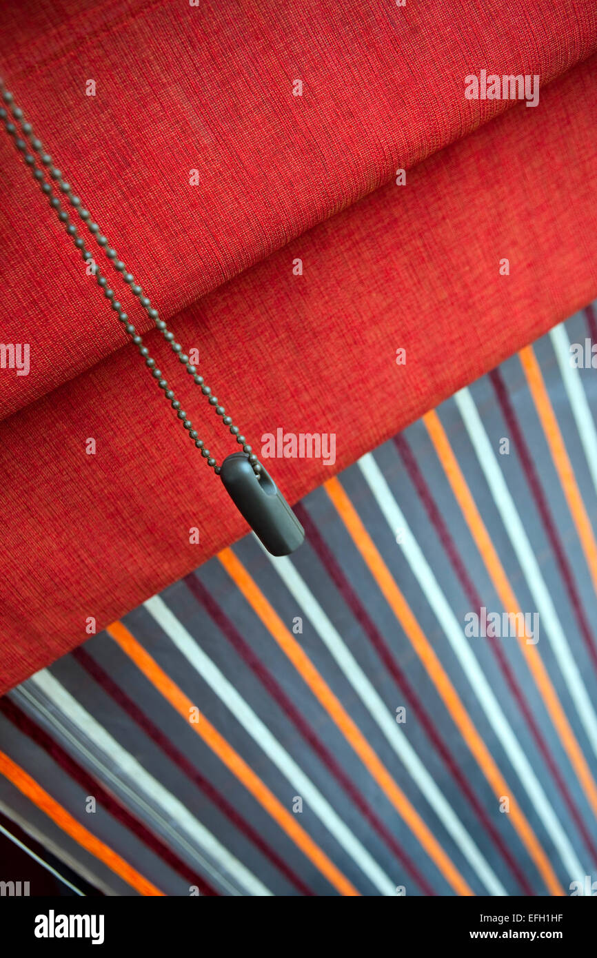 Detail of a canvas blind Stock Photo Alamy
