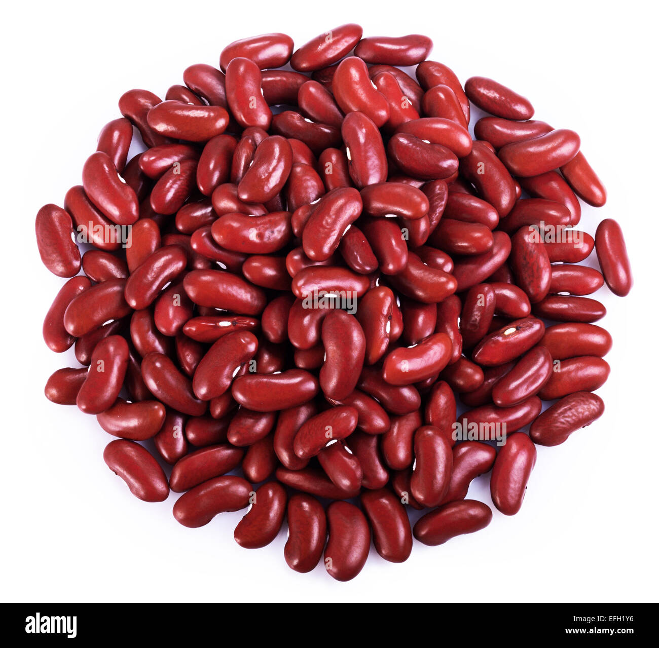 Red kidney beans on a white background Stock Photo