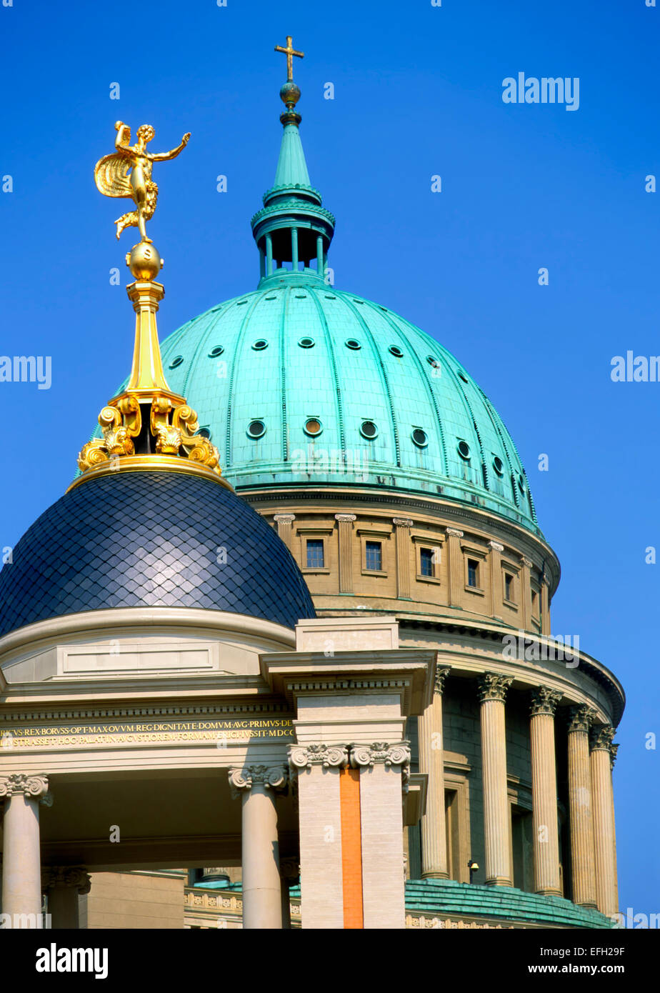 Potsdam, Brandenburg, Germany. Nikolaikirche / St Nicholas' Church (1850 - neo-classical dome) Stock Photo