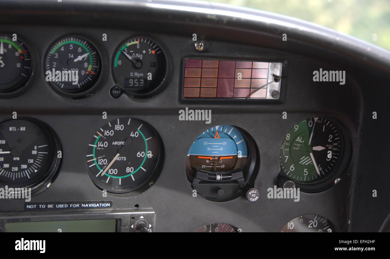 Instruments of a Eurocopter helicopter Stock Photo - Alamy