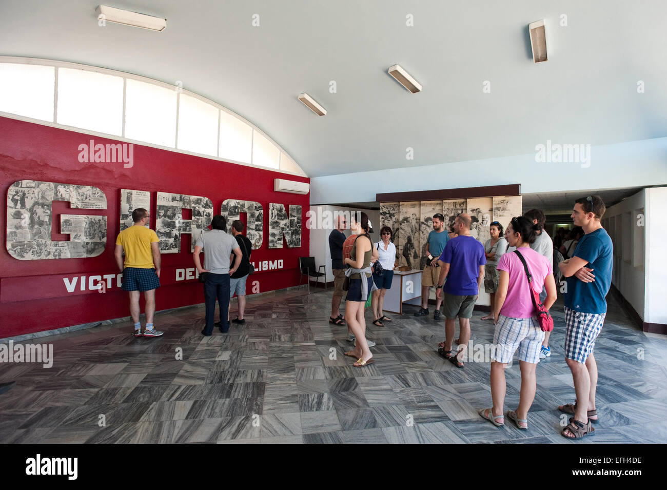 Horizontal view of the Bay of Pigs museum (Musee Giron) in Cuba. Stock Photo