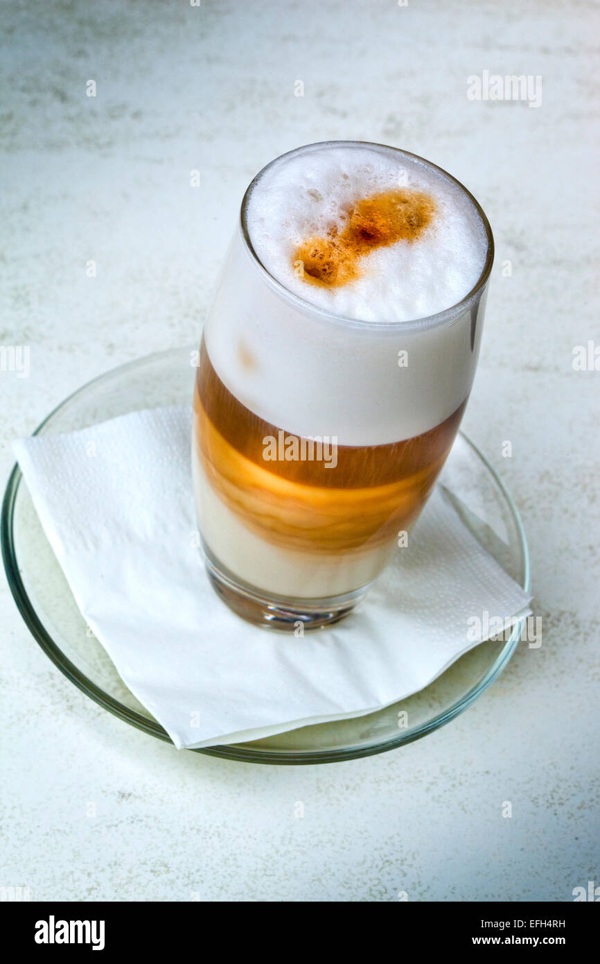 Coffee cocktail and cream in a glass Stock Photo Alamy