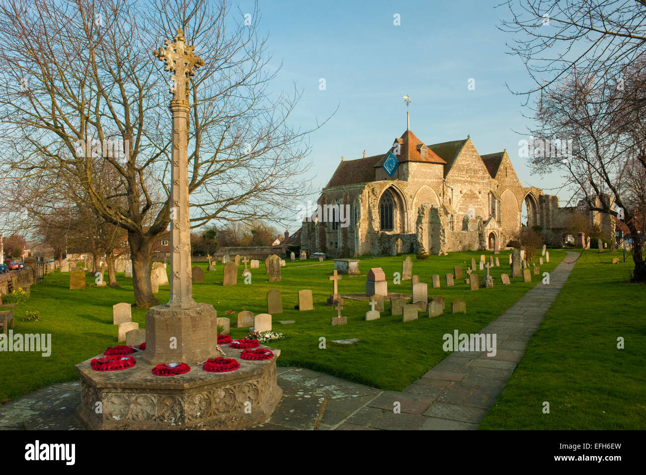 The parish church of St Thomas the Martyr at Winchelsea, east Sussex. One of the ancient, cinque ports. Stock Photo