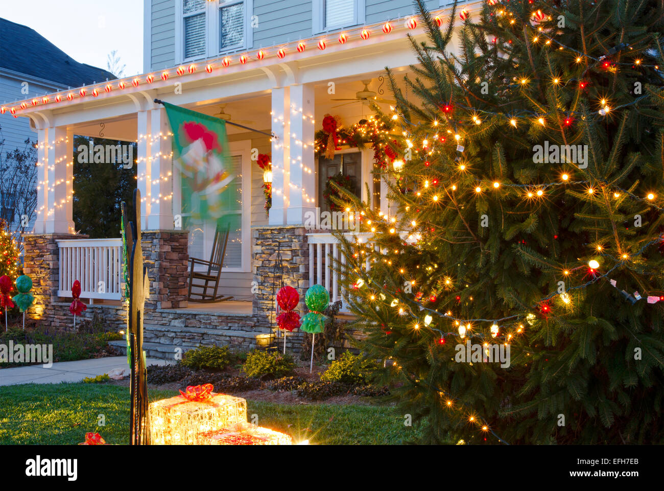 McAdenville, North Carolina, USA December 1, 2014 The quiet little