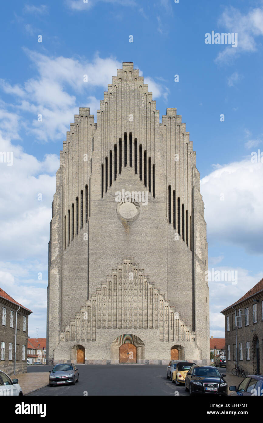Grundtvig's Church in Bispebjerg, Copenhagen, Denmark Stock Photo