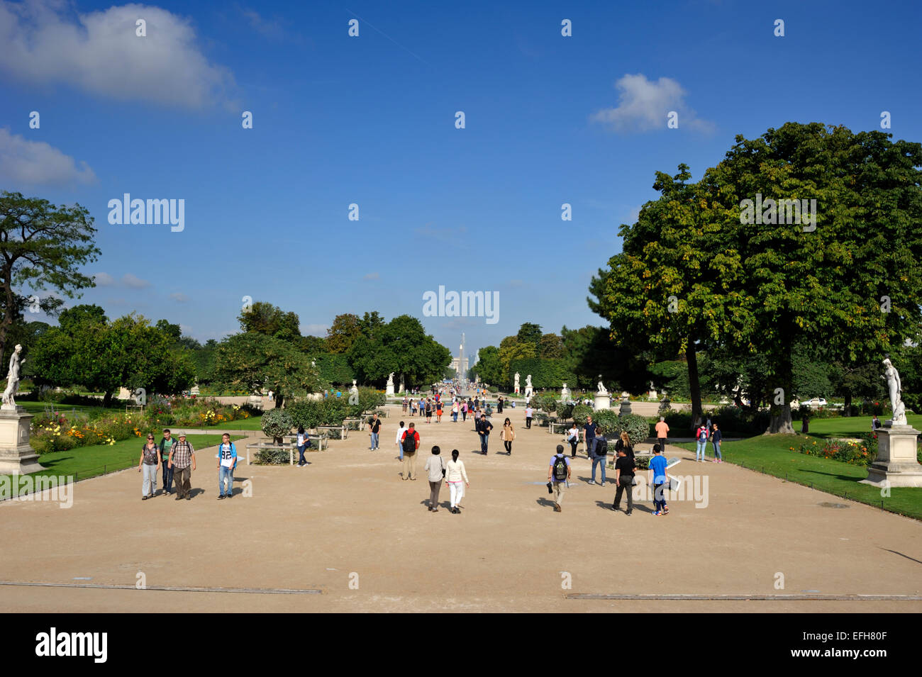 Paris, Jardin des Tuileries Stock Photo