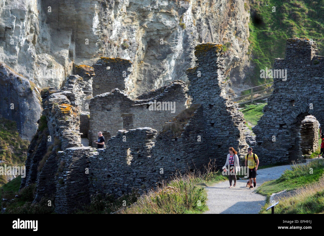 Tintagel Castle, Cornwall Stock Photo