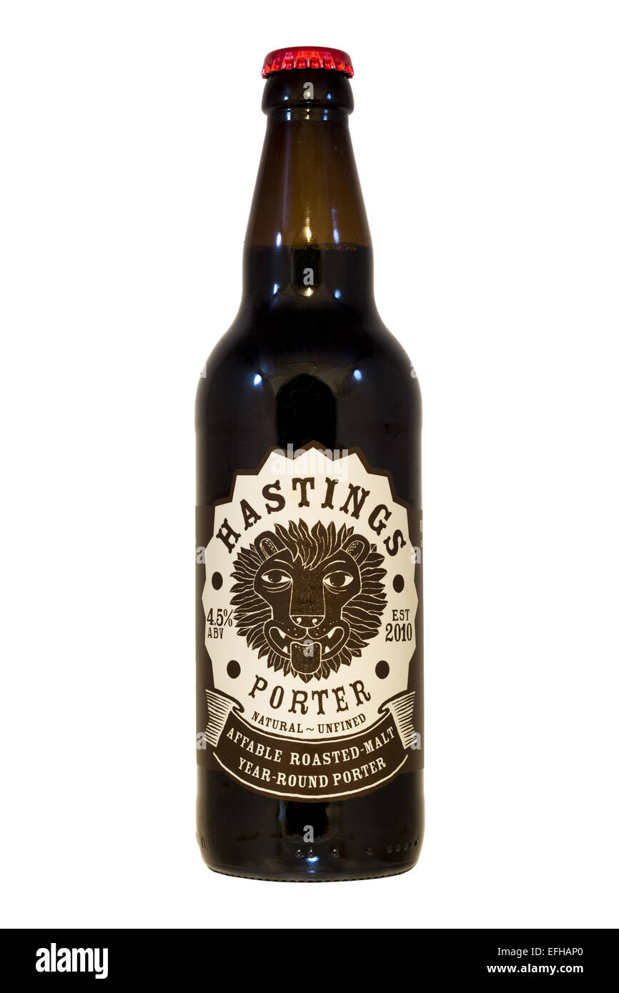 Hastings Brewery Hastings Porter bottled beer current 2015 Stock