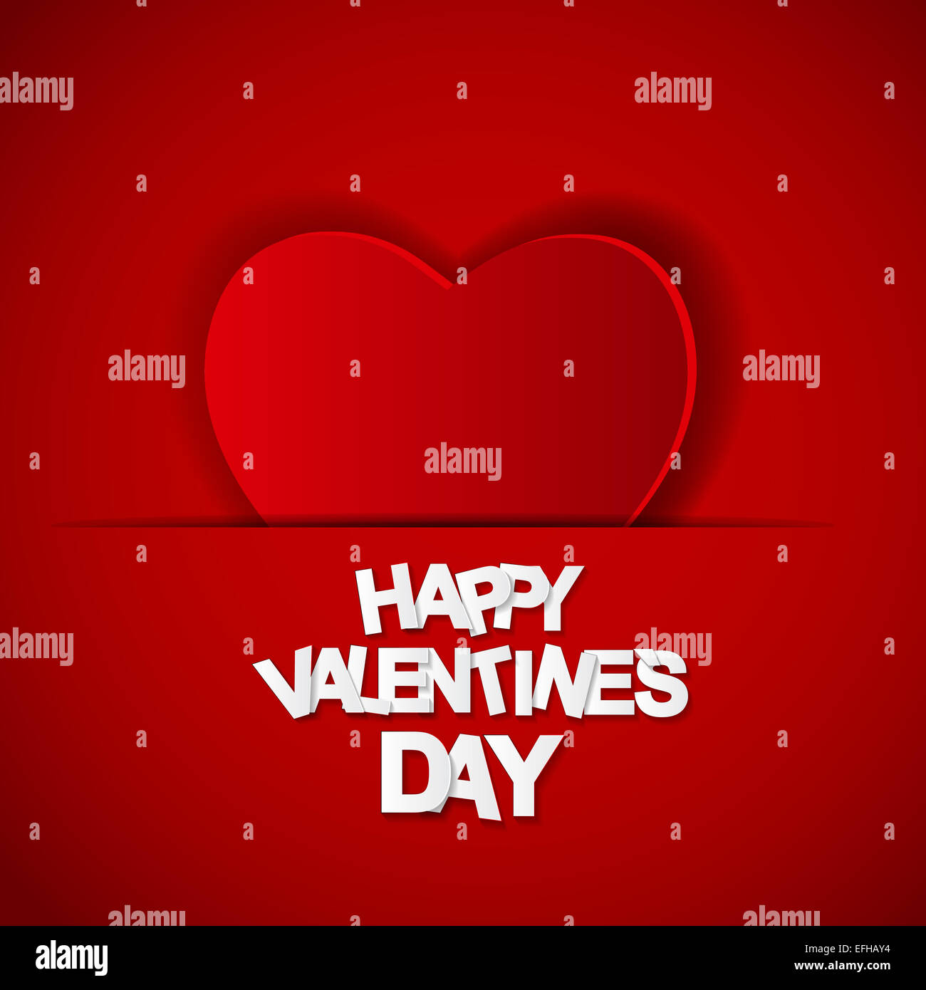 Happy Valentines Day Card. Vector Illustration Stock Photo - Alamy