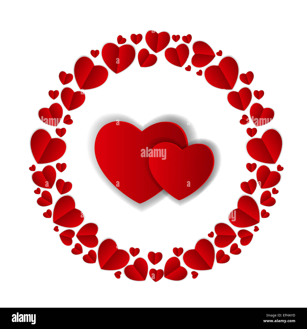 Happy Valentines Day Card. Vector Illustration Stock Photo - Alamy