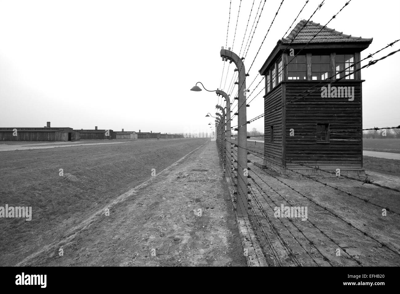 Auschwitz ll Birkenau Concentration Camp, Brzezinka, Poland, Europe Stock Photo
