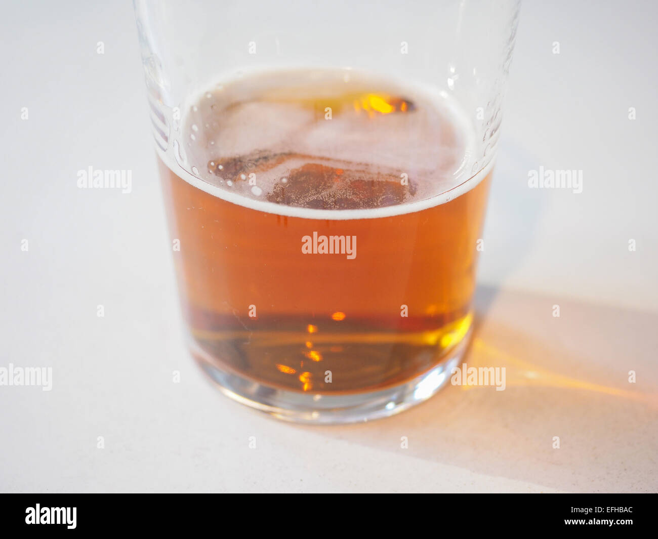 Pint of British bitter ale beer Stock Photo