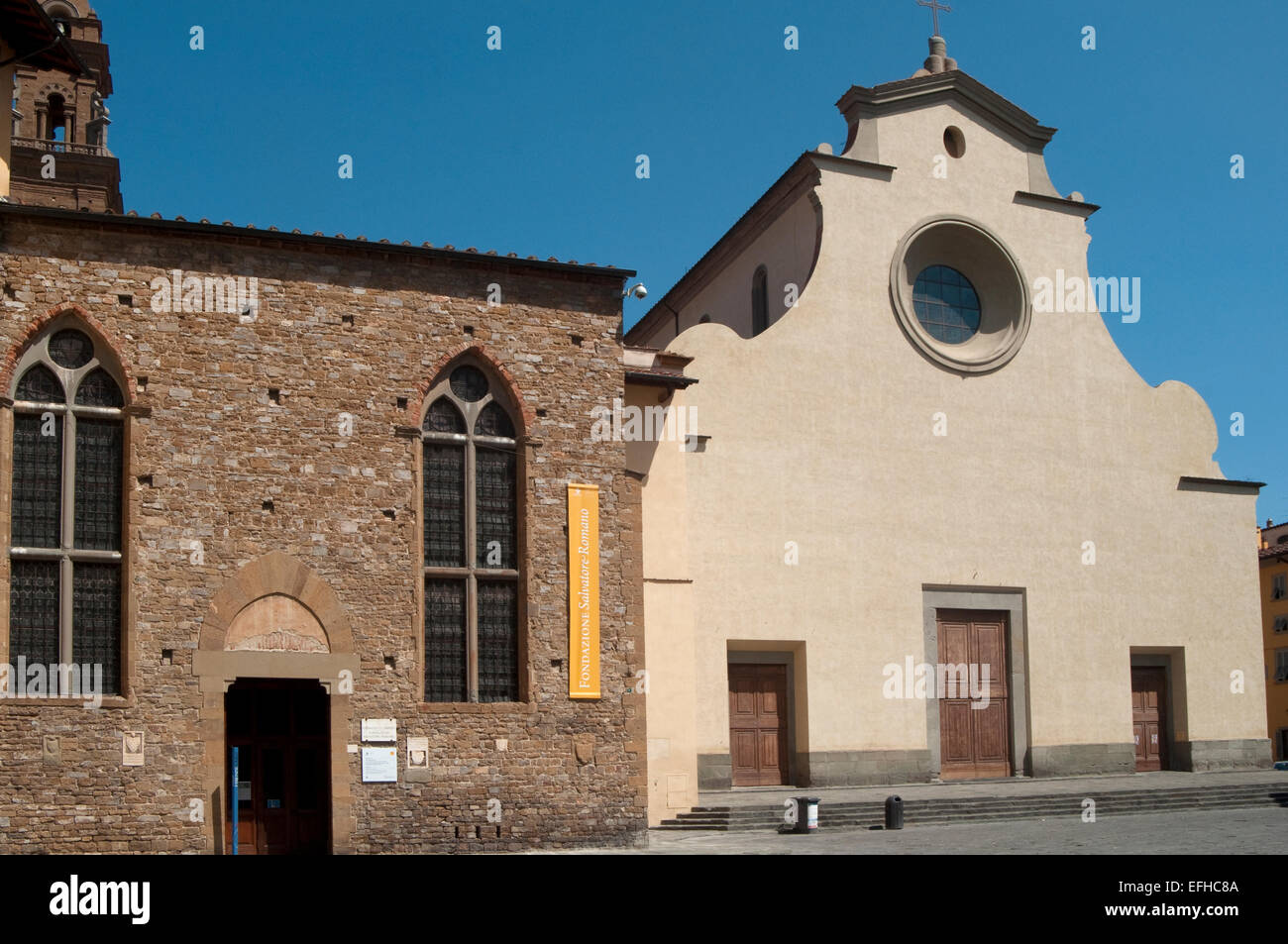 Italy, Tuscany, Florence, Church of Santo Spirito by Brunelleschi Filippo Stock Photo