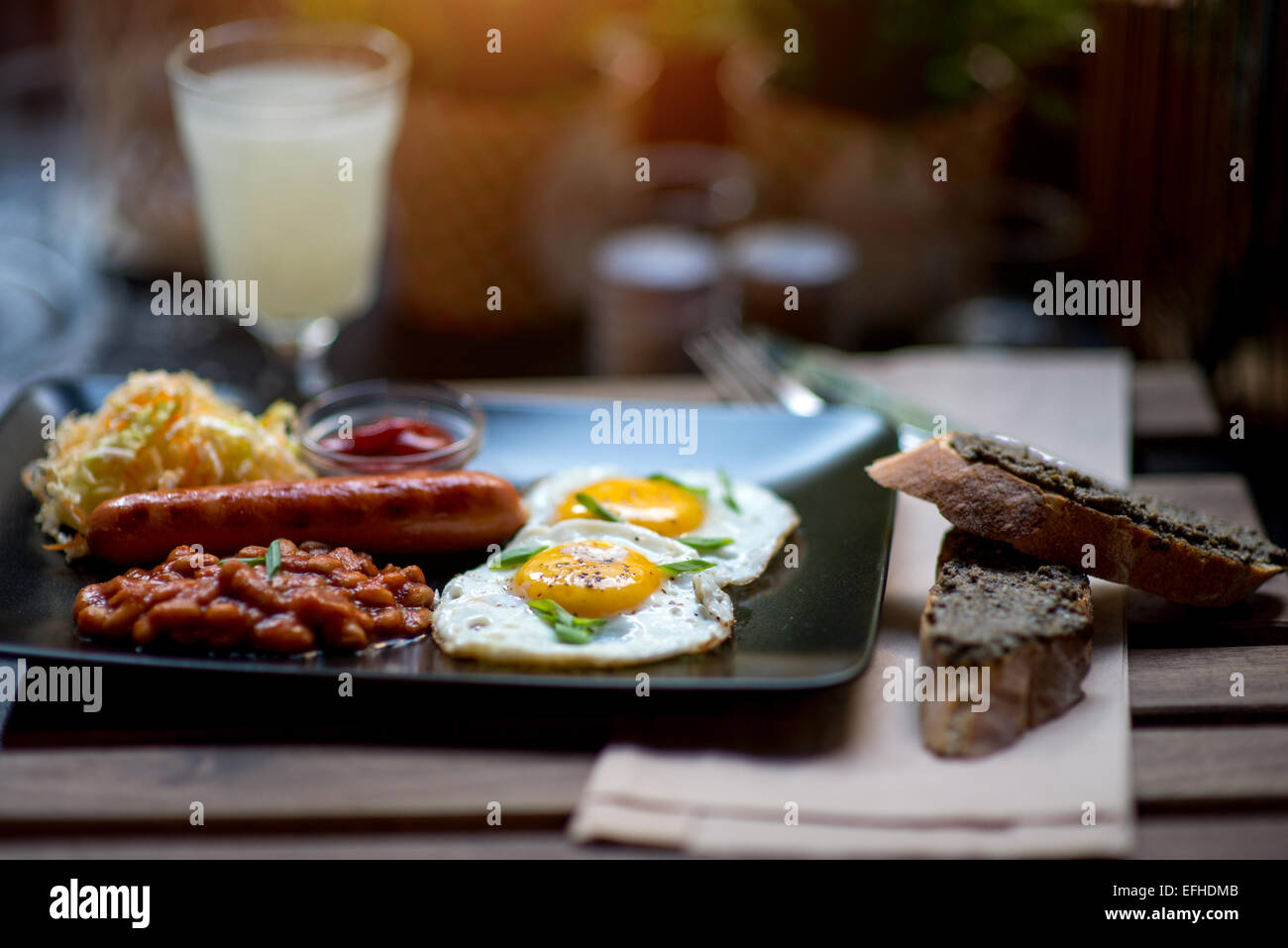 Full english breakfast table hires stock photography and images Alamy
