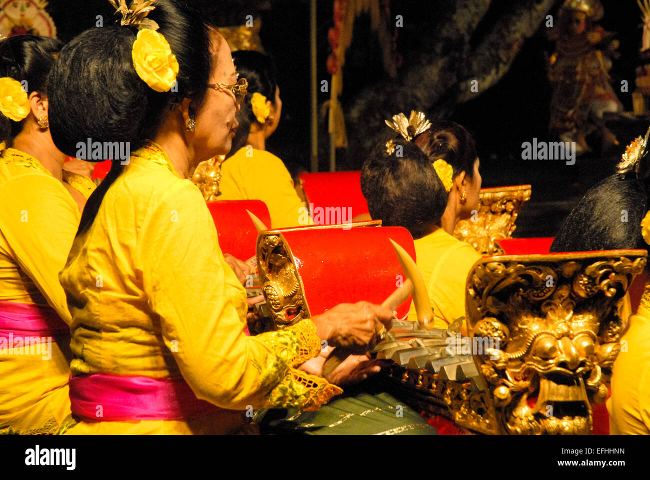 gamelan orchestra in ubud indonesia Stock Photo