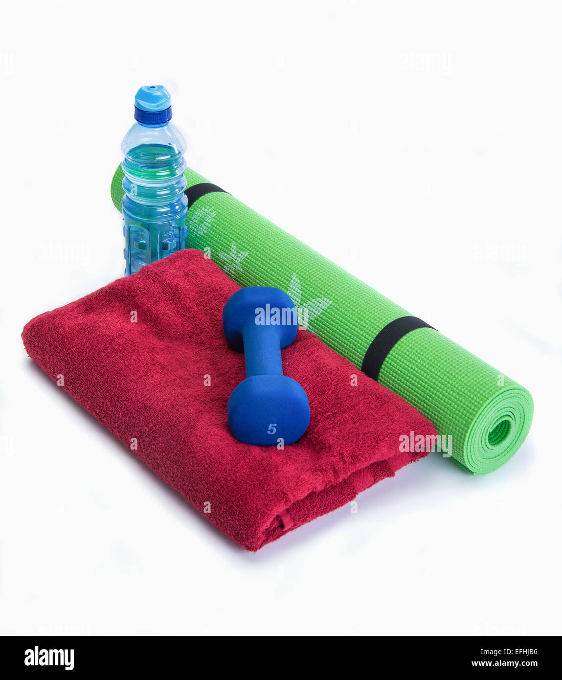 Workout tools for healthy lifestyle results Stock Photo