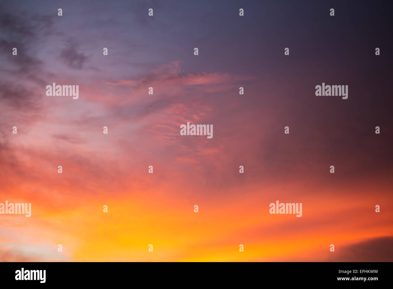 orange evening sky Stock Photo - Alamy