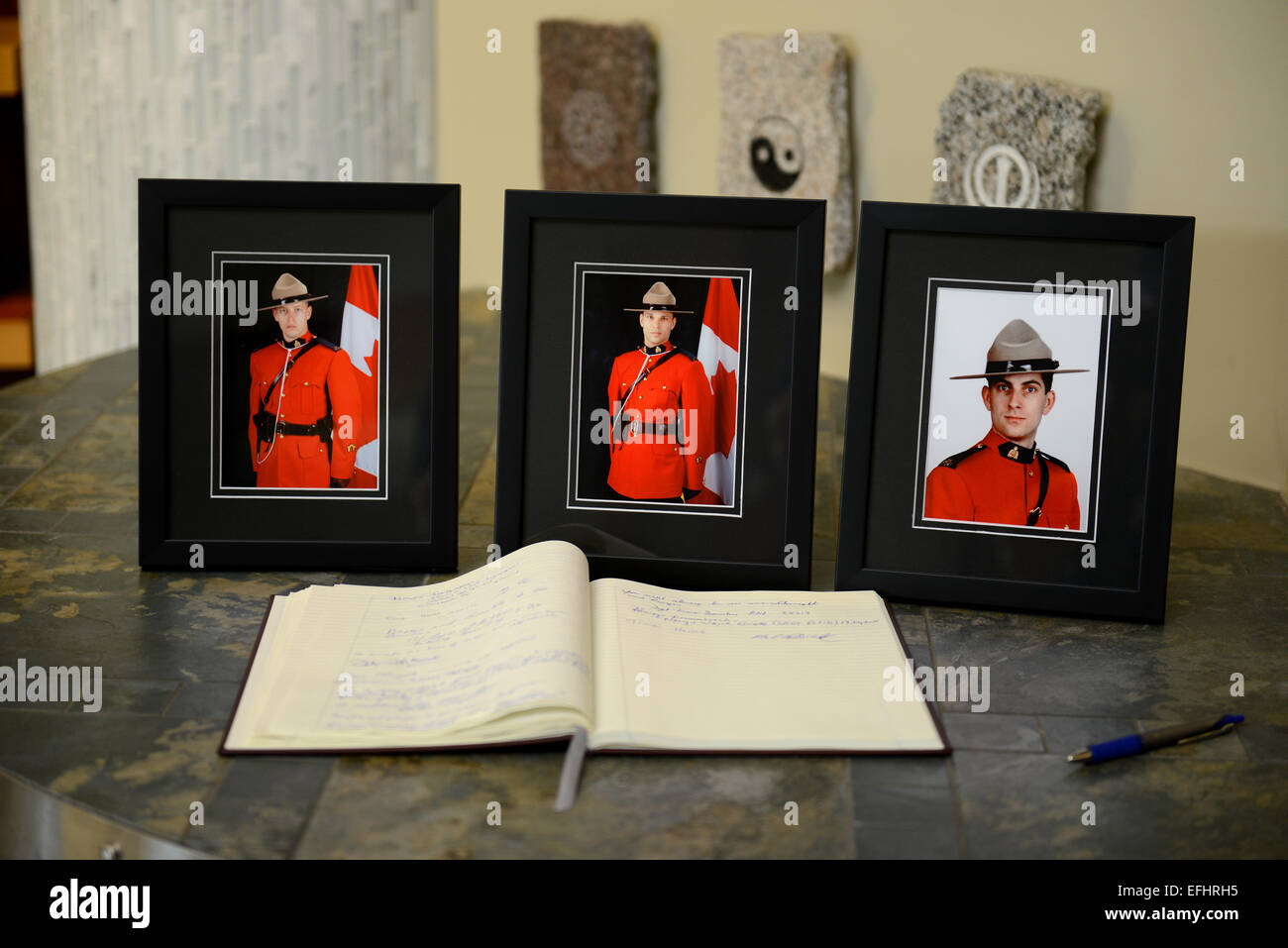 Memorial book at Royal Canadian Mounted Police Depot, RCMP training