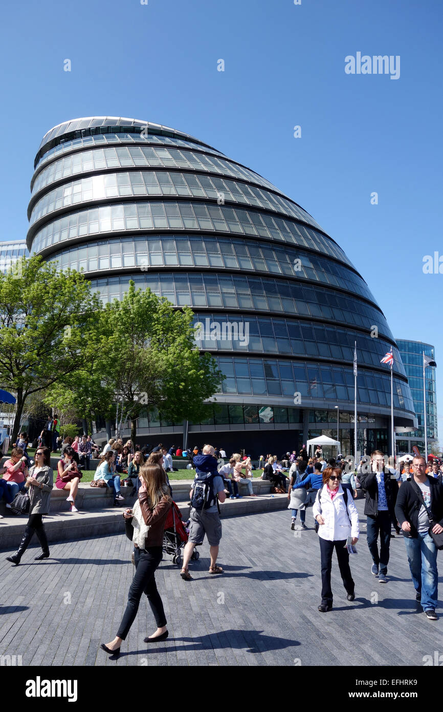 GLA building, London, City Hall Building, The Greater London Authority in Southwark, London, Britain, UK Stock Photo