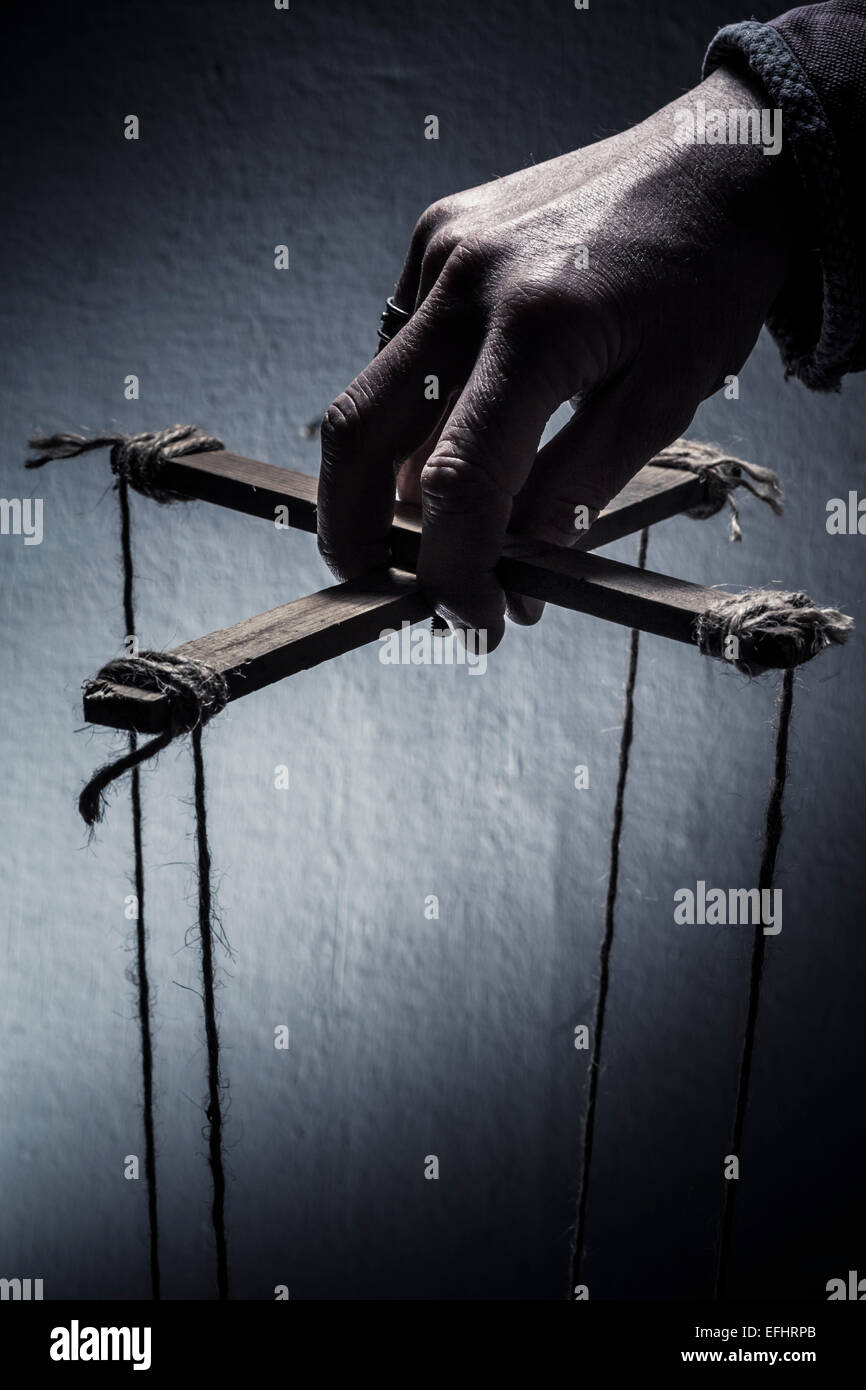Puppet master control Stock Photo Alamy