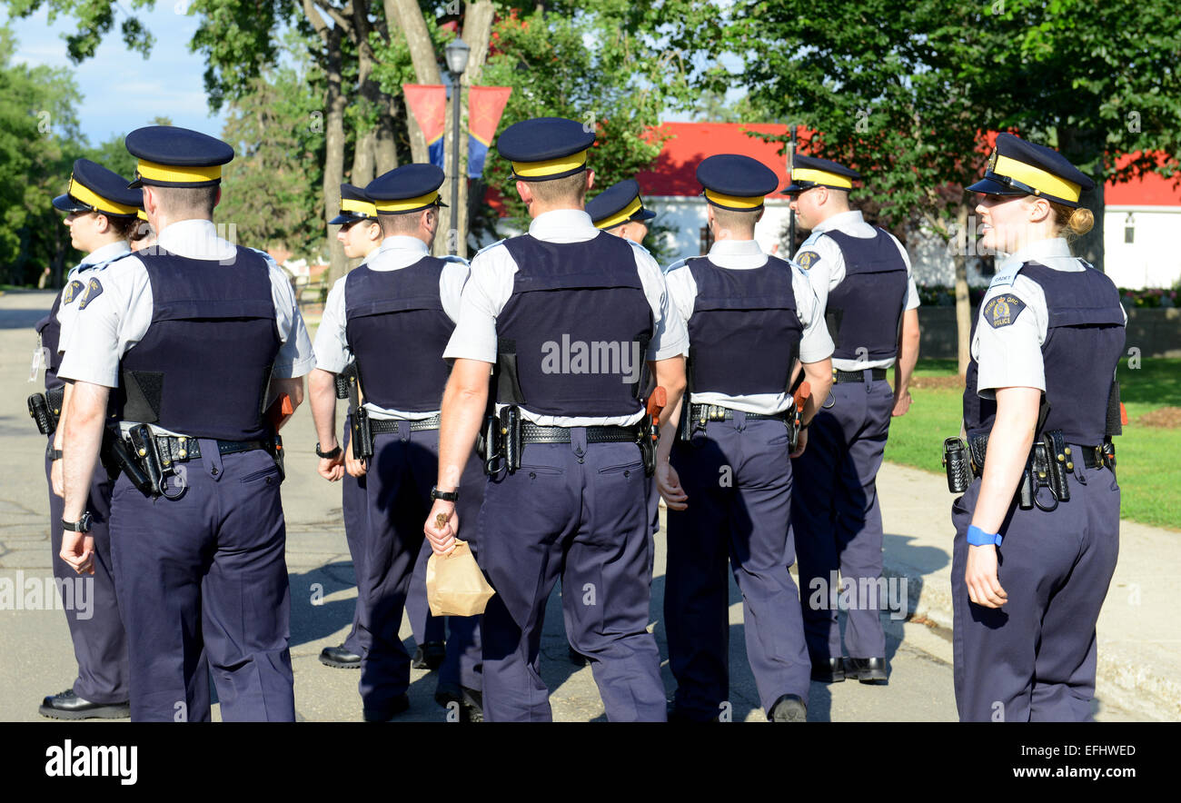 Royal Canadian Mounted Police Depot, RCMP training academy in Regina, Saskatchewan, Canada Stock Photo