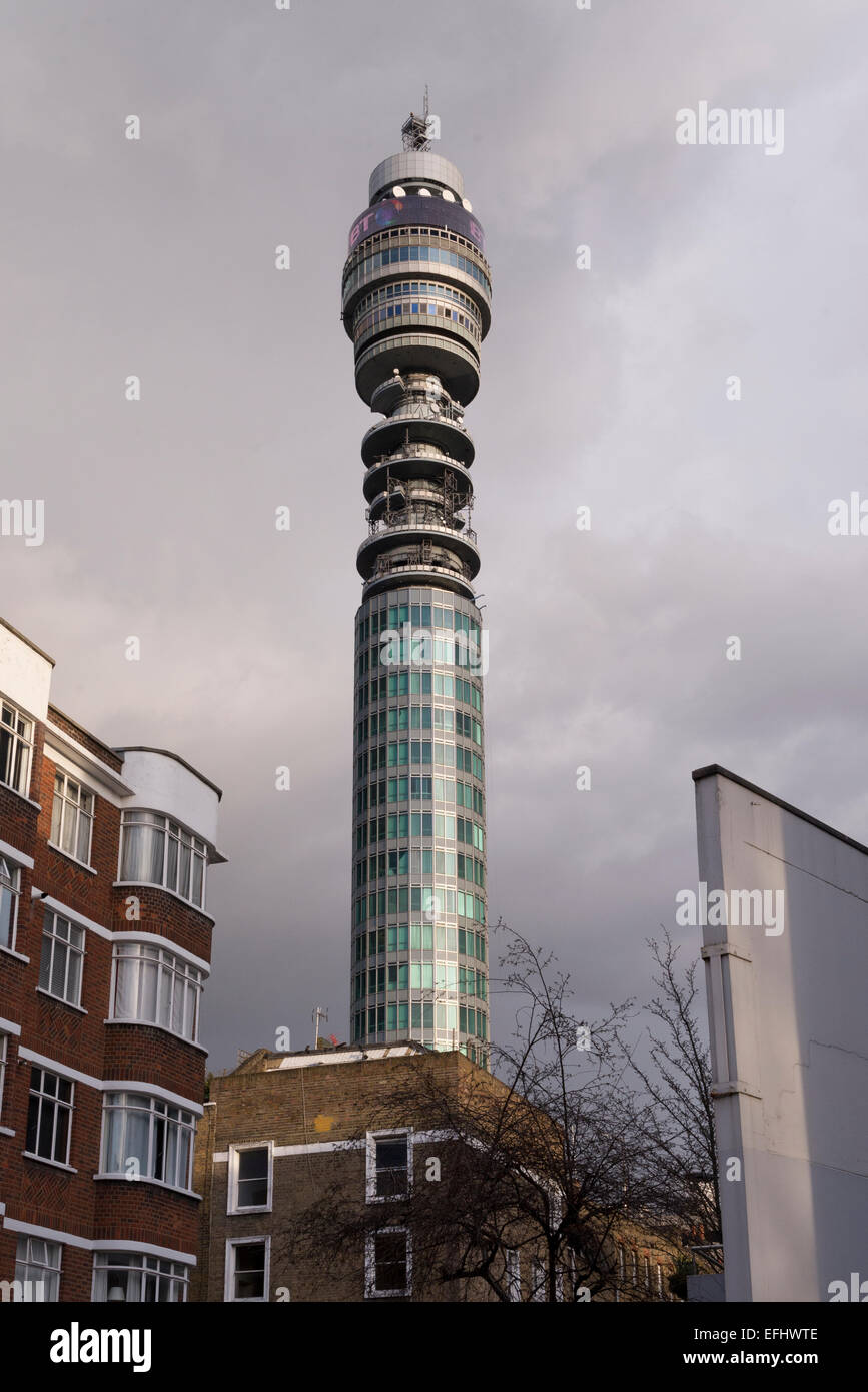 BT tower central London Stock Photo