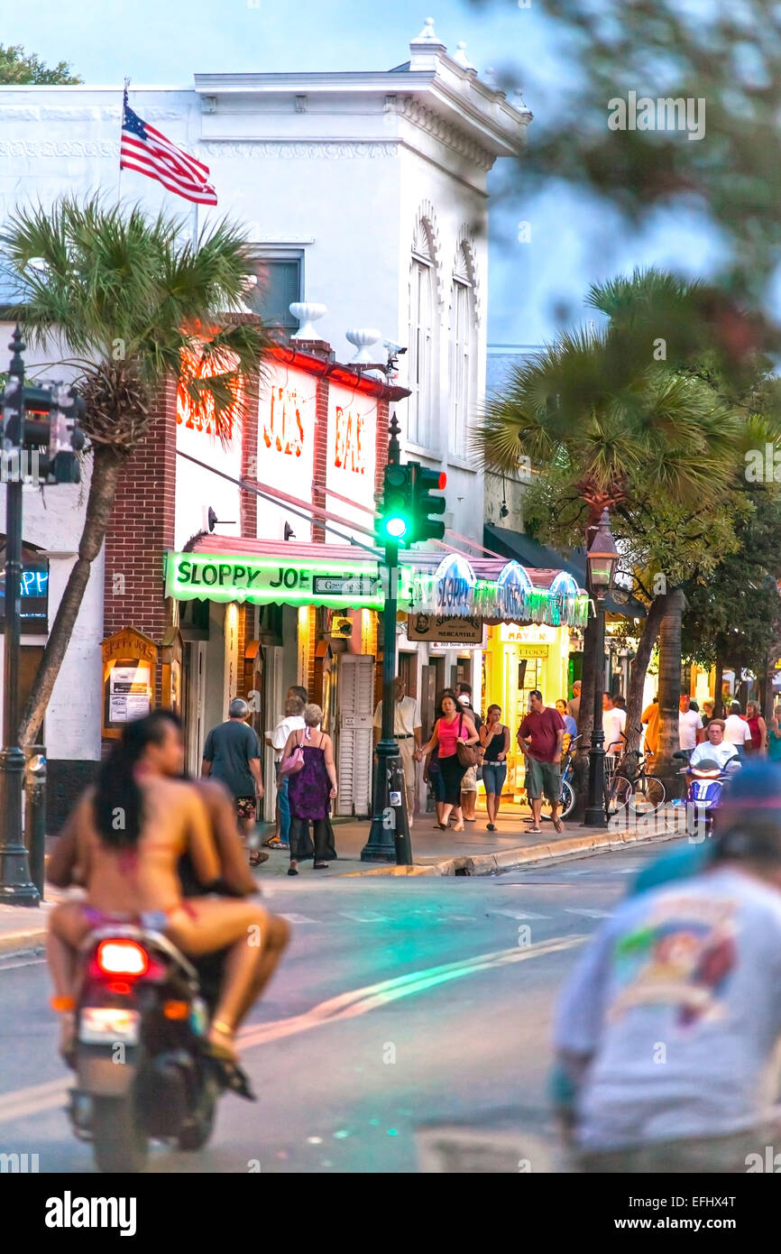 The famous bar pub Sloppy Joe's in Key West, Florida Keys, Florida, USA Stock Photo