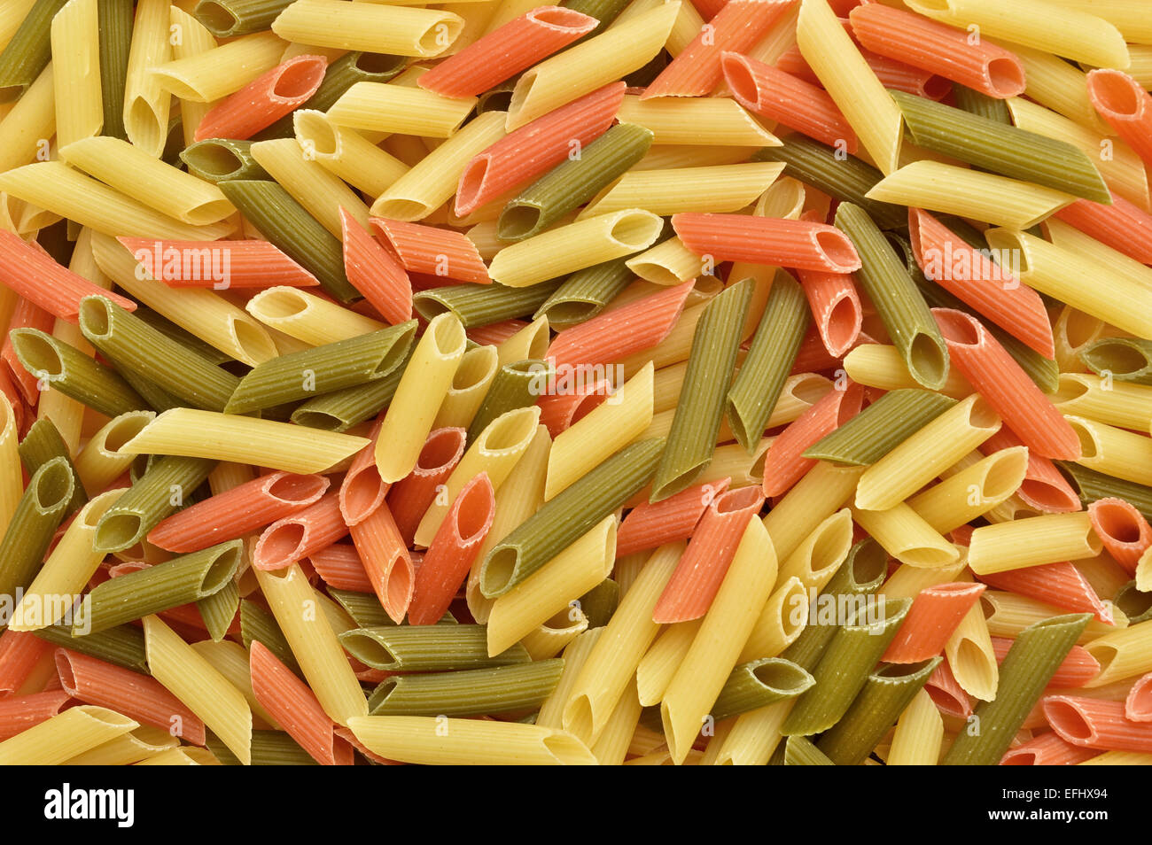 assorted pasta background texture detail Stock Photo
