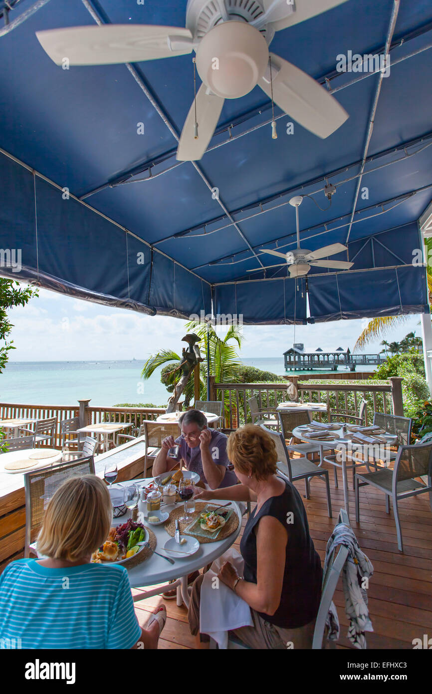 Restaurant Louie's Backyard, Key West, Florida Keys, Florida, USA Stock Photo