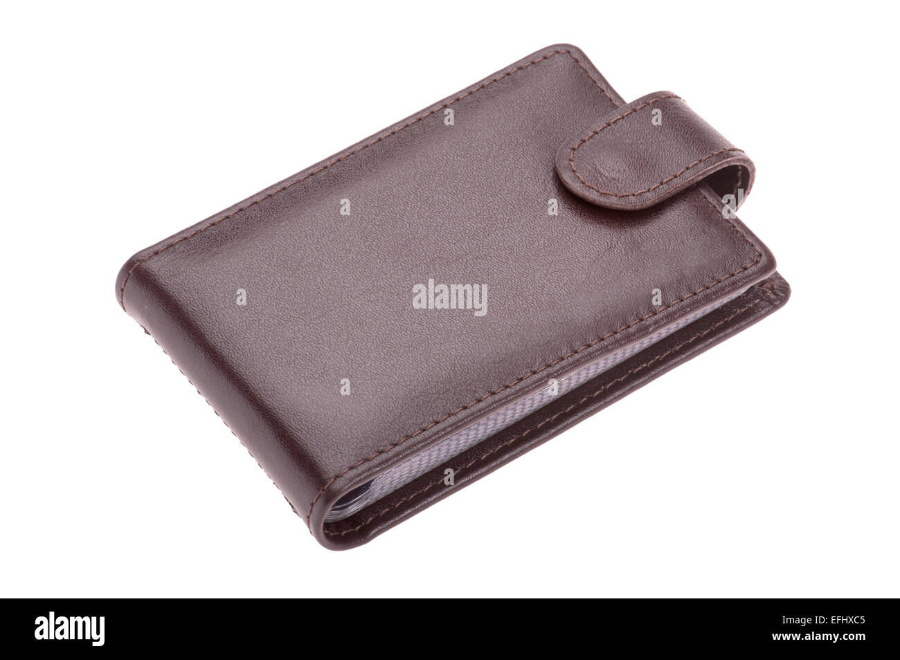 object isolated on white - brown leather purse Stock Photo - Alamy