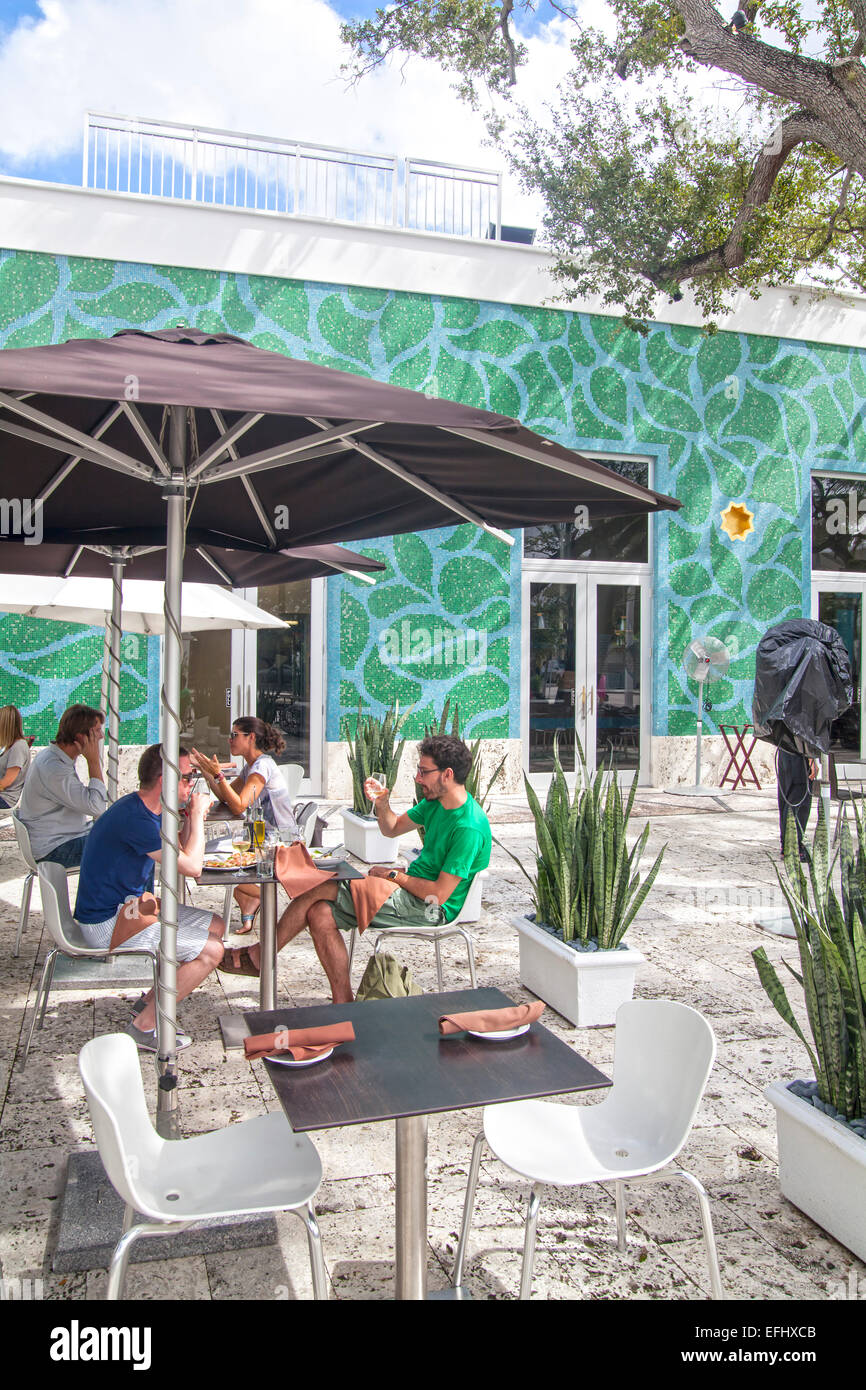 Cafe Brosia, Design District, Miami, Florida, USA Stock Photo