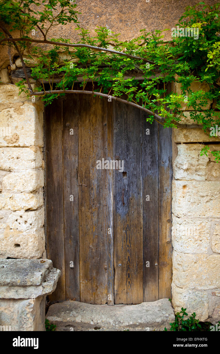 Door of an old French farm Stock Photo