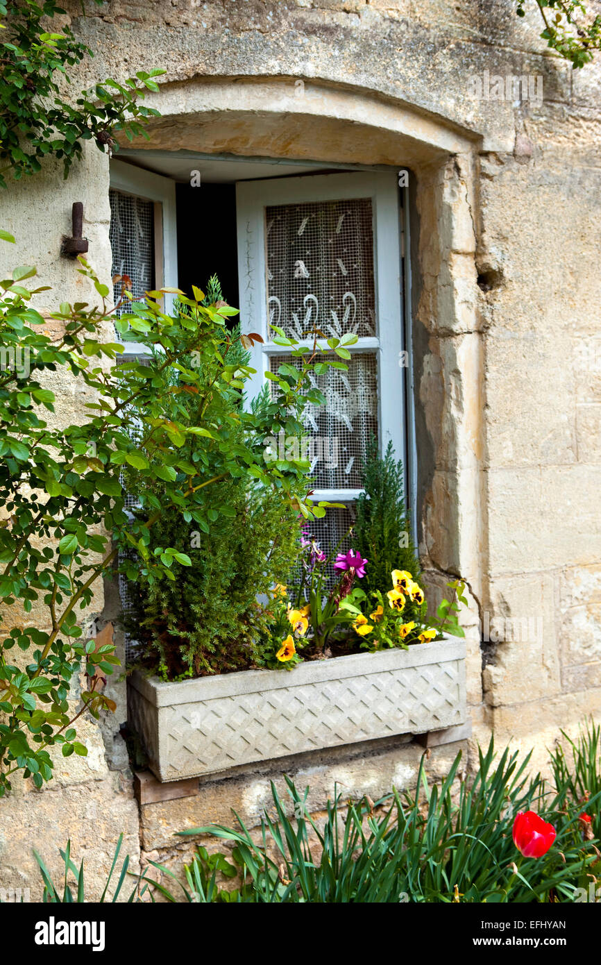 Old charming house in a French village Stock Photo