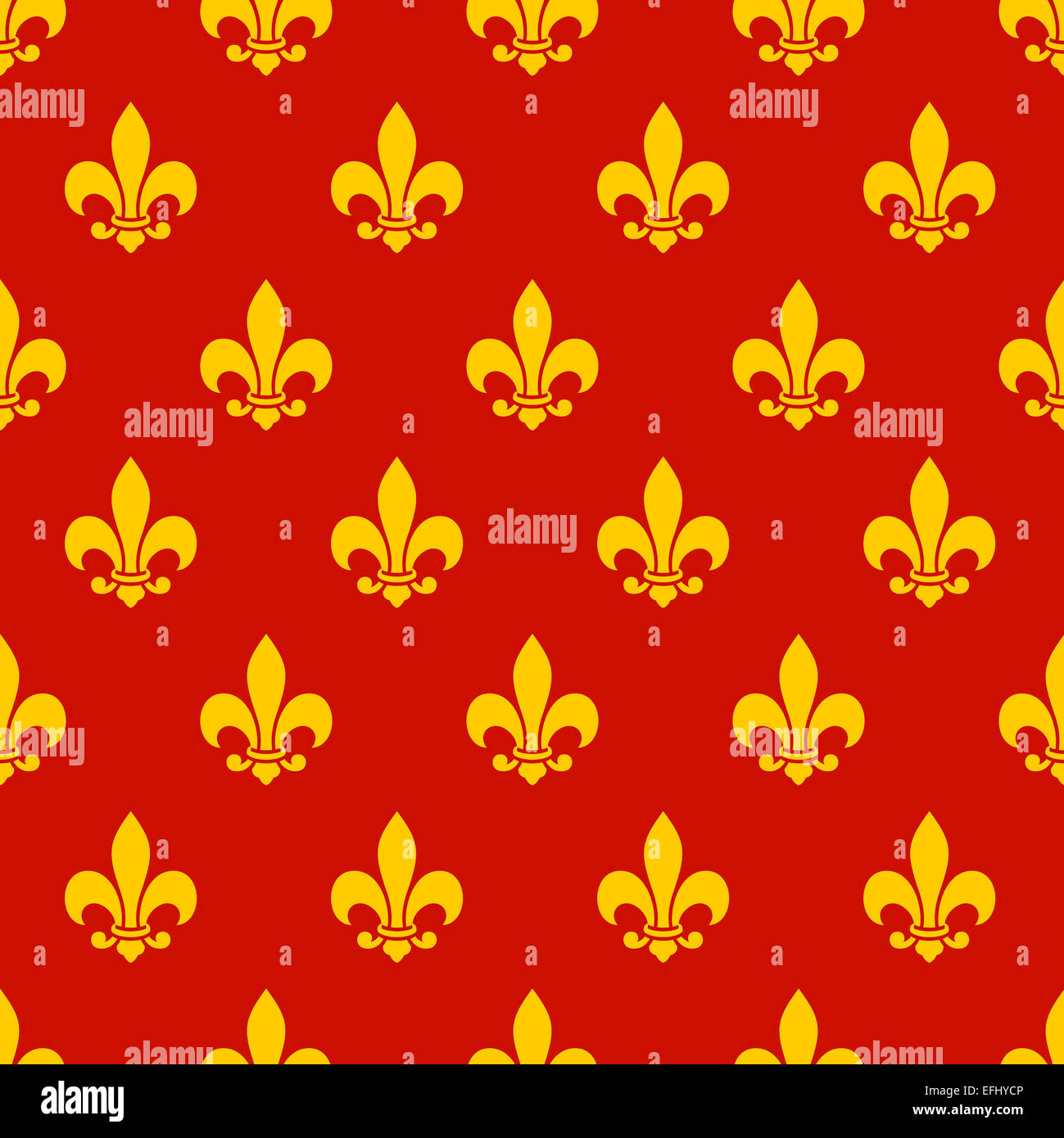 Fleur de lis seamless pattern. Endless vector background Stock Photo